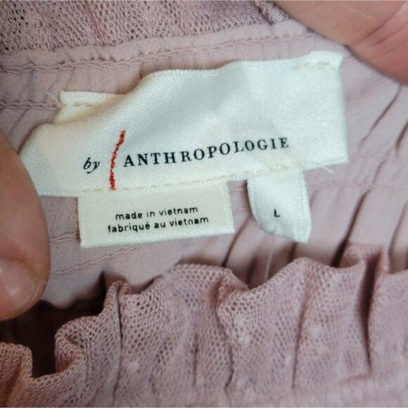 NWT Anthropologie Smocked Cami in Rose, Sz L - Picture 10 of 12